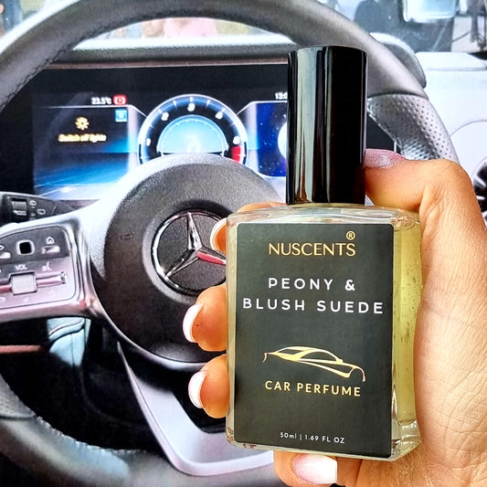 LAST CHANCE Peony & Blush Suede Car Perfume