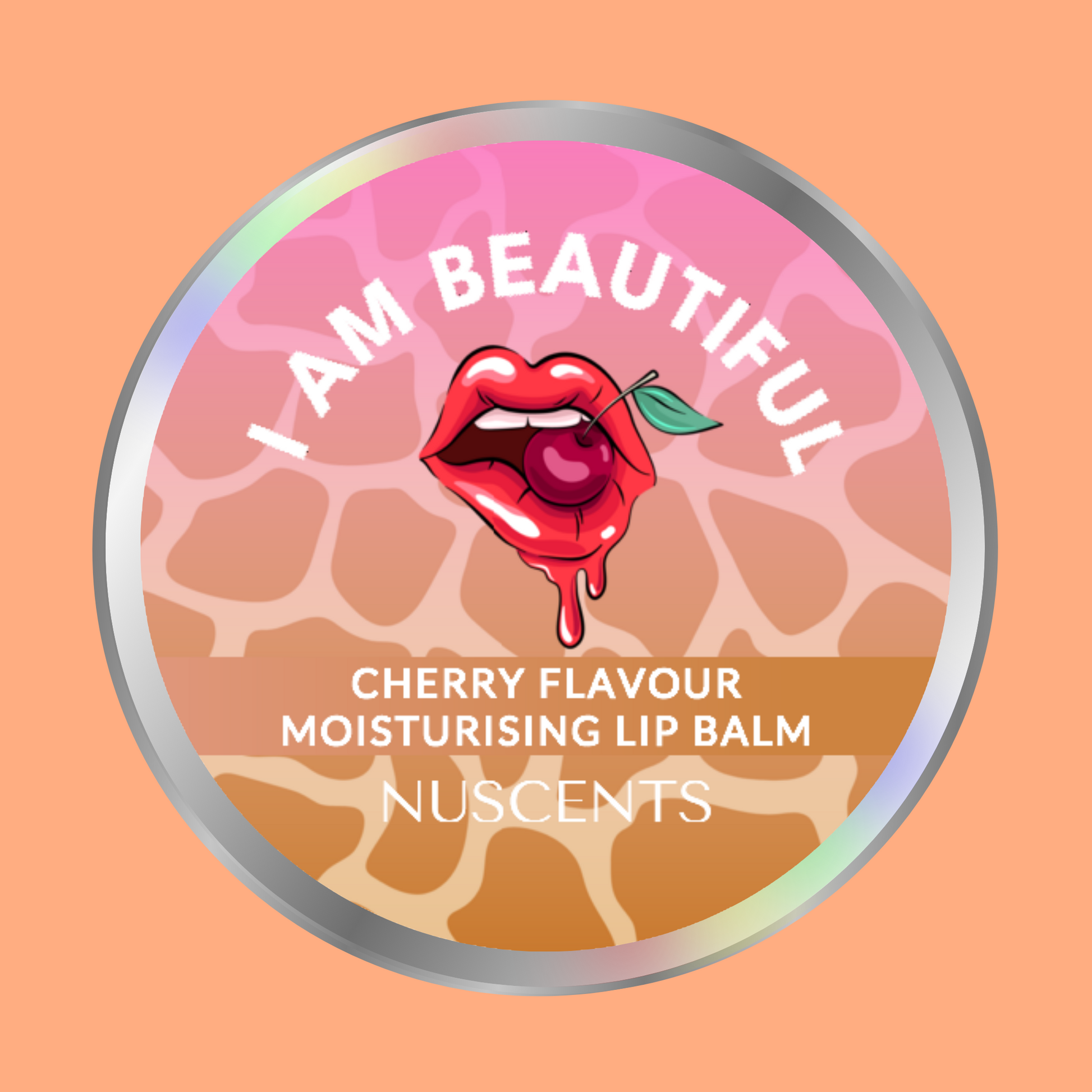 LAST CHANCE I Am Beautiful Cherry Flavour Lip Balm